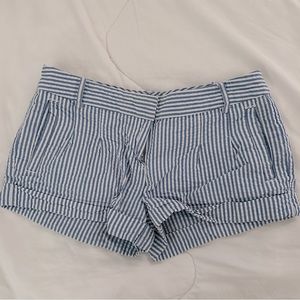 Old money low rise striped shorts